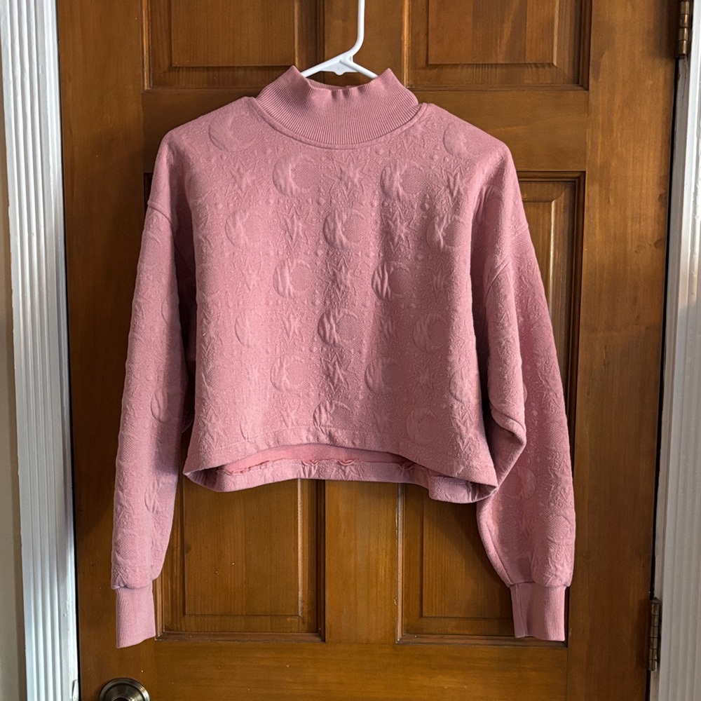 Pink Cowl Neck Sweater